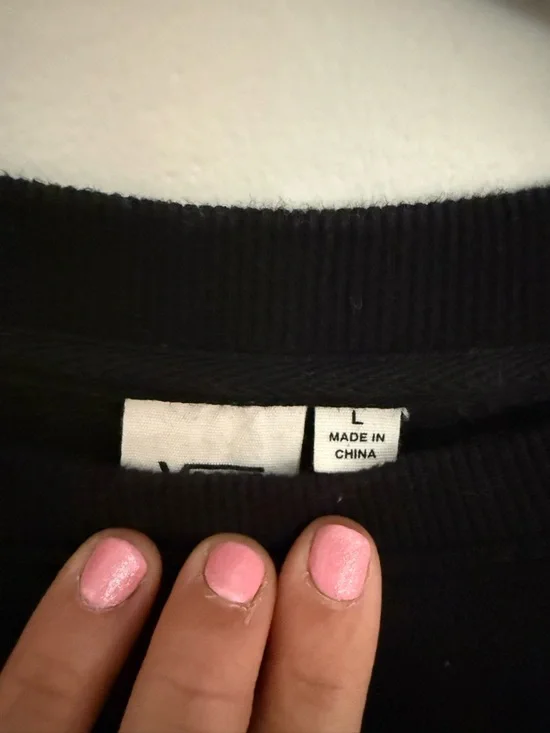 Vans Black Crewneck Cropped Sweatshirt - Picture 3 of 5